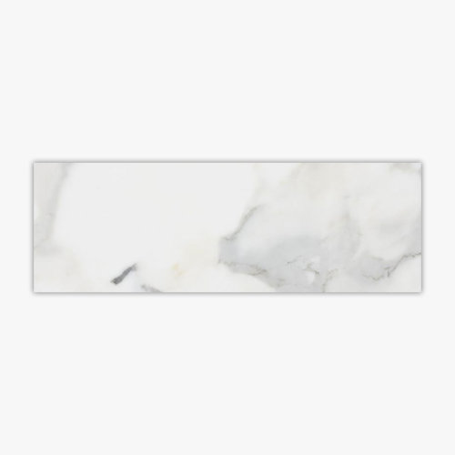 Calacatta Tile Calacatta Gold Polished 4" x 12" Marble Wall & Floor